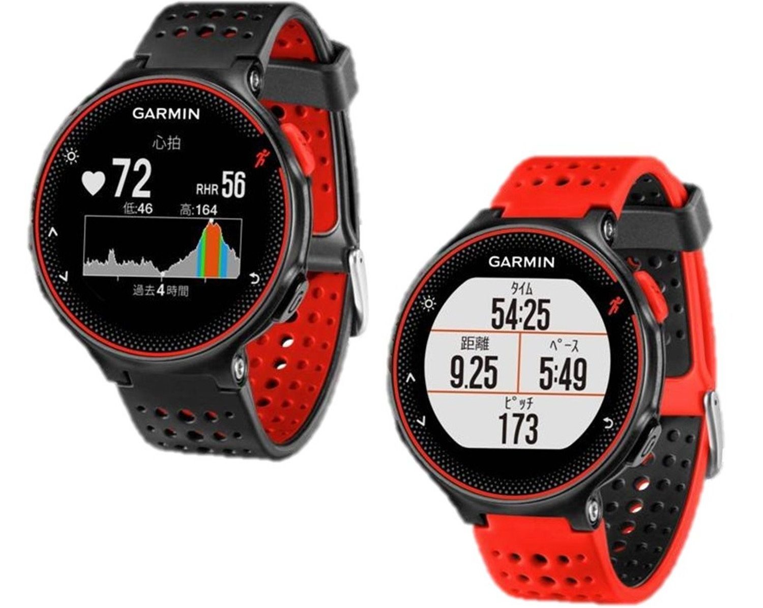 ガーミン】Garmin235j ランニングウォッチ ［red］ - トレーニング 